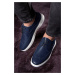 Ducavelli Night Genuine Leather Men's Casual Shoes, Summer Shoes, Light Shoes, Lace-Up Leather S