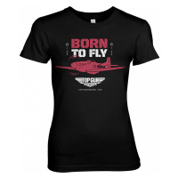 Top Gun tričko, Born To Fly Girly Black, dámské