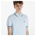 FRED PERRY Twin Tipped Fred Perry Shirt Light Ice/ Cyber Blue/ Midnight Blue