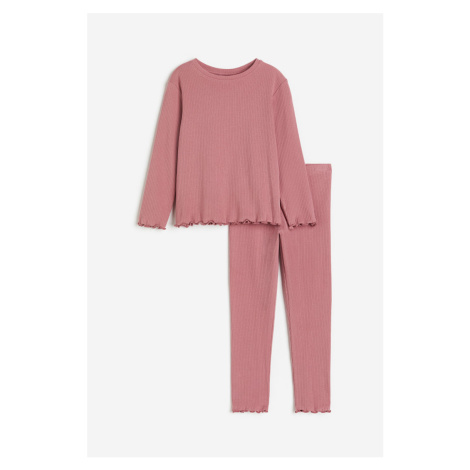 H & M - Žerzejové pyžamo - růžová H&M