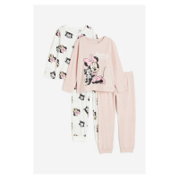 H & M - Balení: 2 pyžama's potiskem - růžová