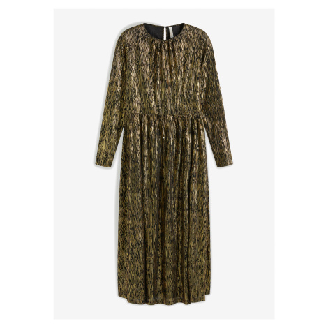 Bonprix BODYFLIRT šaty se zlatým vzorem Barva: Černá, Mezinárodní