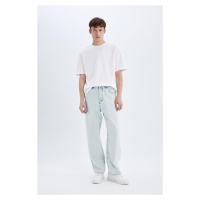 DEFACTO Baggy Fit Wide Pattern Normal Waist Wide Leg Jean Trousers