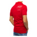D Street Pánské polo tričko s výšivkou Matev červená Červená