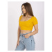 ORANŽOVÝ CROP TOP MONTREAL -ORANGE Hořčicová