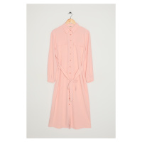 Koton Shirt Dress Tied Front Buttoned