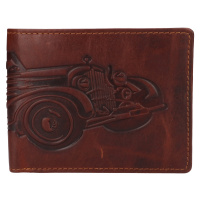 Lagen Pánská kožená peněženka 19179/M BRN CAR