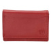 Double-D Červená praktická kožená peněženka "Collect"