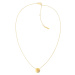 Calvin Klein Slušivý pozlacený náhrdelník s krystaly Minimal 35000144