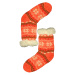 Dámské ponožky teplé s beránkem M040 oranžová