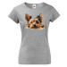 Dámské tričko s potiskem Jorkšírsky teriér -  tričko pro milovníky psů
