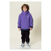 Dětská nepromokavá bunda Gosoaky SMOOTH LION fialová barva