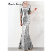 Dlouhé svatební šaty Sequins SQ933