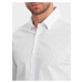 Klasická pánská bavlněná SLIM FIT košile v mikro vzoru - V1 - ESPIR