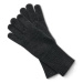 Pletené rukavice s vlnou, antracitové