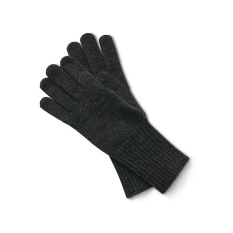 Pletené rukavice s vlnou, antracitové