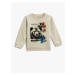 Koton Bear Printed Sweatshirt Long Sleeved Crew Neck Shards