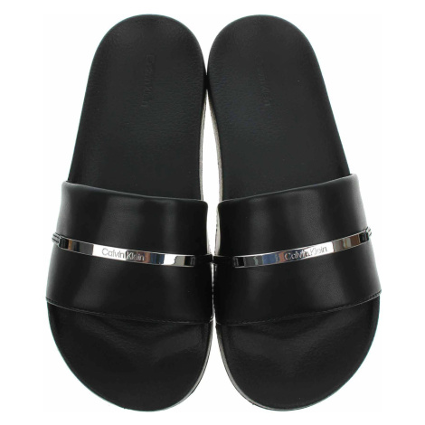 Plážové pantofle Calvin Klein HW0HW019800GS Black-Silver