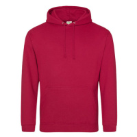 Just Hoods Unisex mikina s kapucí JH001 Red Hot Chilli