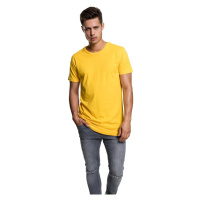 Tvarované dlouhé tričko chromově žluté