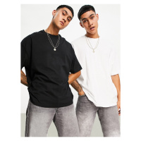 Know Men's Black and White 2-Pack Oversize T-shirt