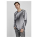 Regular Stripe LS - white/black