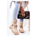Chained Worker Boots Beige Molisa