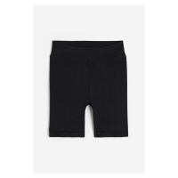 H & M - Bezešvé sportovní šortky z materiálu DryMove™ - černá