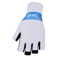 BONAVELO Cyklistické rukavice krátkoprsté - ISRAEL 2020 - bílá/modrá