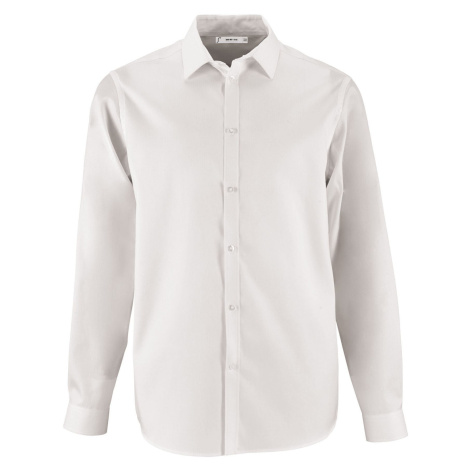SOĽS Brody Men Pánská košile s dlouhým rukávem SL02102 Bílá SOL'S