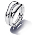 Pandora Slušivý set stříbrných prstenů 193264C00 60 mm