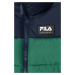 Dětská bunda Fila THELKOW blocked padded jacket zelená barva