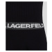 Šaty karl lagerfeld sslv logo knit dress černá