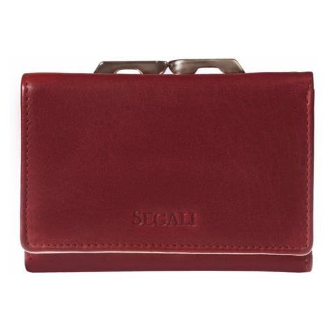 SEGALI Dámská kožená peněženka SG-2870 vínová