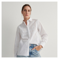 Reserved - Košile s dekorativními ozdobami - Bílá