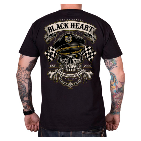 Triko BLACK HEART Old School Racer černá BLACKHEART