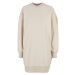 Ladies Oversized Rib Crewneck Dress - softseagrass