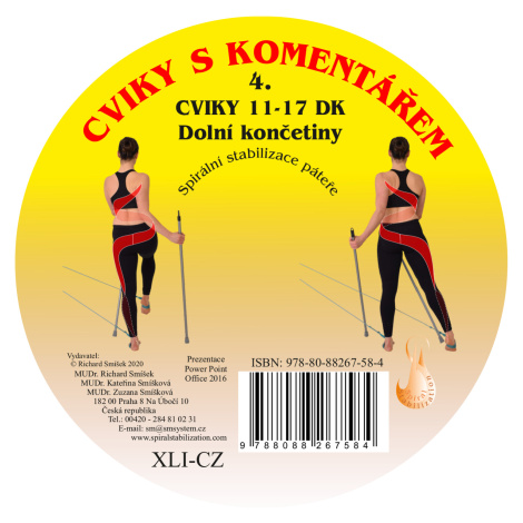 MUDr. Richard Smíšek DVD Cviky s komentářem IV - Cviky 11-17 pro dolní končetiny