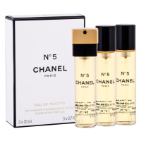 Chanel No. 5 - toaletní voda s rozprašovačem - náplň (3 x 20 ml) 60 ml
