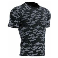 Compressport Training SS Tshirt M Camo Premium Black Camo Běžecké tričko s krátkým rukávem