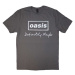 Oasis Tričko Definitely Maybe Distressed Text Logo Unisex Charcoal Grey