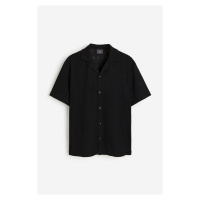 H & M - Krajková košile resort Regular Fit - černá
