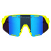 Brýle FORCE GRIP fluo - modré revo sklo