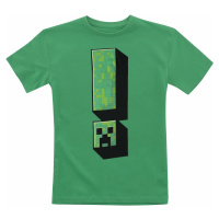 Minecraft Kids - Creeper Exclamation detské tricko zelená