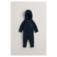 SVETR GANT COTTON CABLE SHIELD ONE PIECE modrá