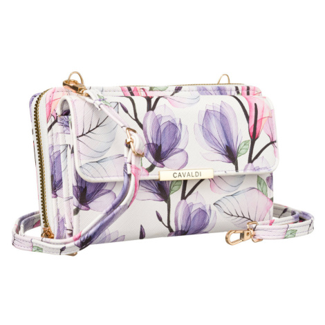 Mini kabelka-peněženka z ekologické kůže s potiskem 4U CAVALDI