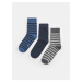 Sinsay - Sada 3 párů ponožek - Černý