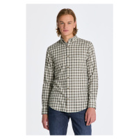 KOŠILE GANT REG MICRO TARTAN FLANNEL SHIRT bílá