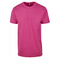 Build Your Brand Pánské tričko s kulatým výstřihem BY004 Hibiskus Pink