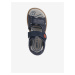 Tmavě modré klučičí kožené sandály Geox Maratea